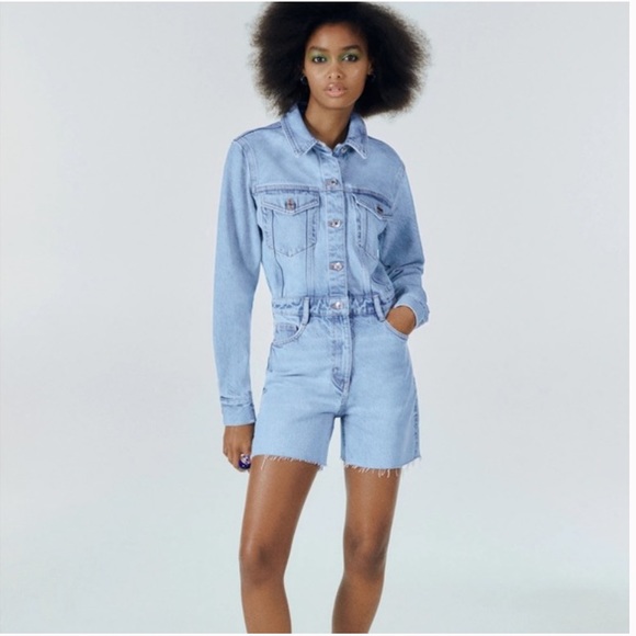 Zara Pants - Zara Denim Romper